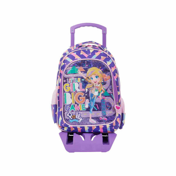 Polly Pocket Little Girl Big Game School Bag with Squeegee 22454