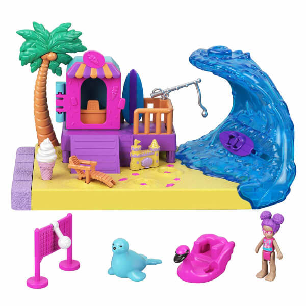 Polly Pocket Pollyville Outdoor Play Sets GTM66 - Приключение на детской площадке