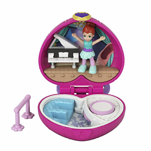 Polly Pocket Стартовый микро игровой набор Темно-розовый GLR45