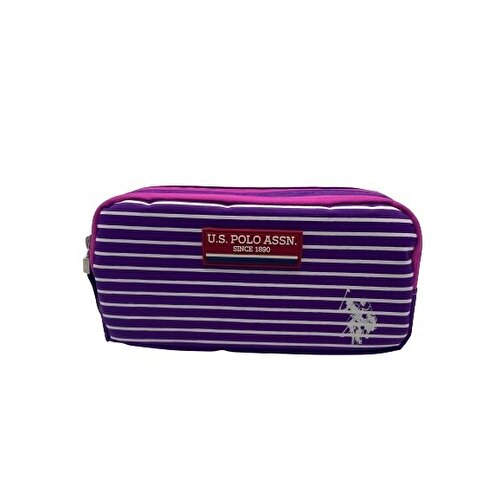 Polo Pencil Bag Pink Striped 49366