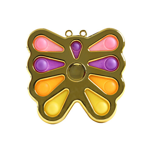 Pop It Electrolysis Butterfly Stress Wheel Gold