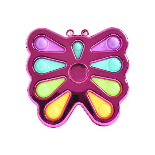 Pop It Electrolysis Butterfly Stress Wheel Pink