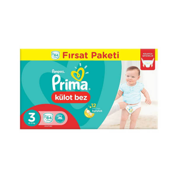 Prima 84 Panty Baby Diaper Midi 3 Size 6-11 Kg Opportunity Package