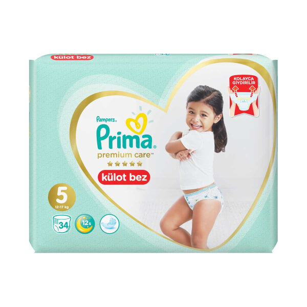 Prima Premium Care 34 Трусики Детские подгузники Junior 5 Размер 12-17 кг