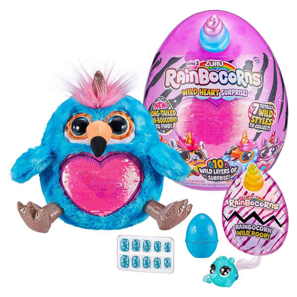 Rainbocorns Wild Heart Surprise Egg S3 RAR05000 - Серебряное сердце