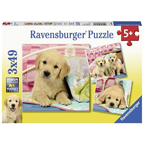 Ravensburger 3x49 Parça Puzzle Щенки