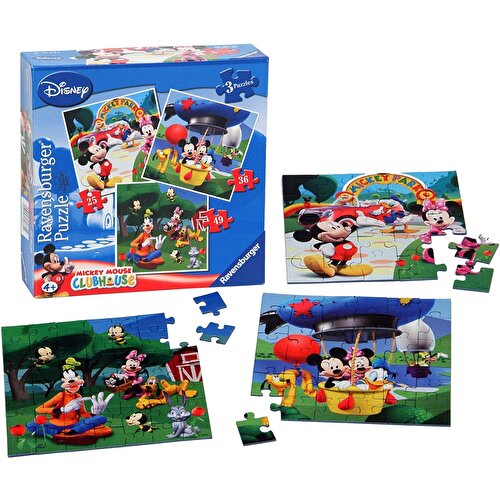 Ravensburger Mickey Mouse Clubhouse Bir Kutuda 3 пазла