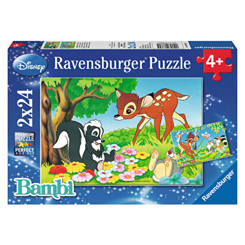 Ravensburger Пазл 2х24 детали Дисней Бэмби