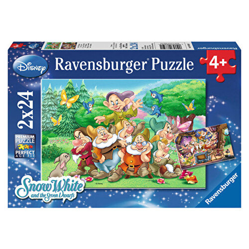 Ravensburger Пазл 2х24 детали Дисней Семь гномов