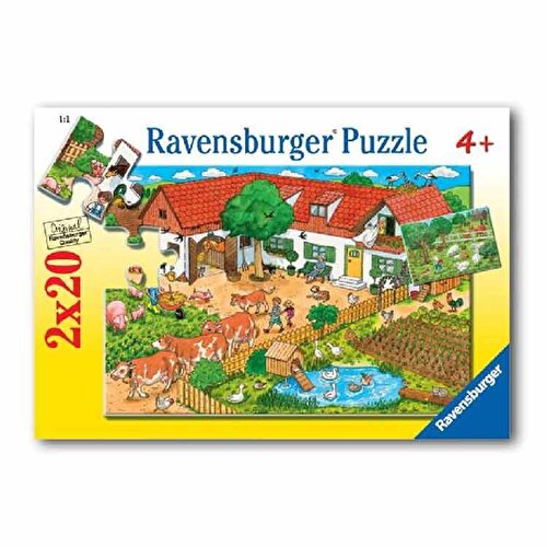 Ravensburger Puzzle 2x20 День на ферме