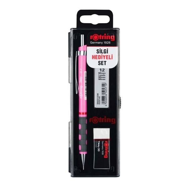 Rotring Tikky Versatil Okul Seti 0.7 Neon Pembe