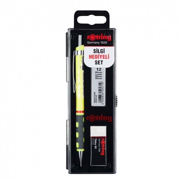 Rotring Tikky Versatil School Set 0.7 Neon Yellow