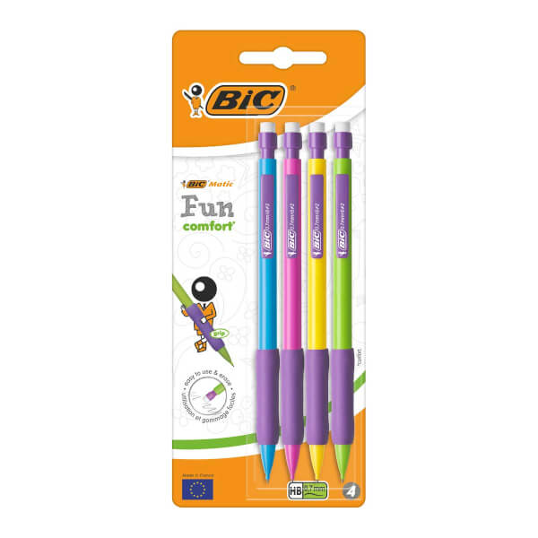 Ручка Bic Matic Fun Comfort 4 шт. 0,7 с универсальным наконечником