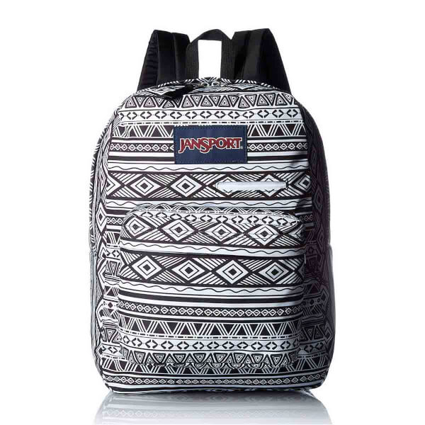 Рюкзак Jansport Digibreak Black-White Jazzy Geo Backpack 2516