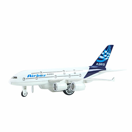 Самолет Airbus со звуковой подсветкой Diecast синий