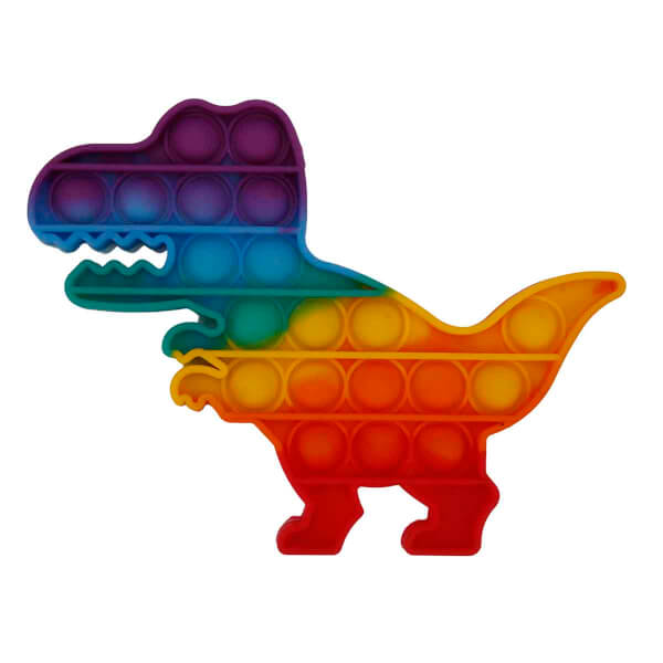 Сенсорная игрушка Push Pop Bubble Pop It Custom Pop Dinosaur Rainbow Colourful