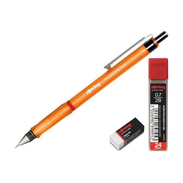 Школьный набор ручек Rotring Visuclick Versatil 0,7 оранжевый