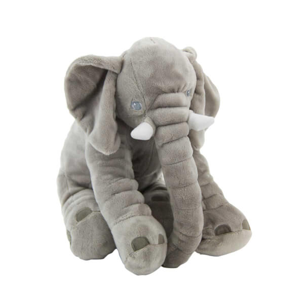 Sleeping Buddy Jumbo Grey Plush Elephant 40 см.