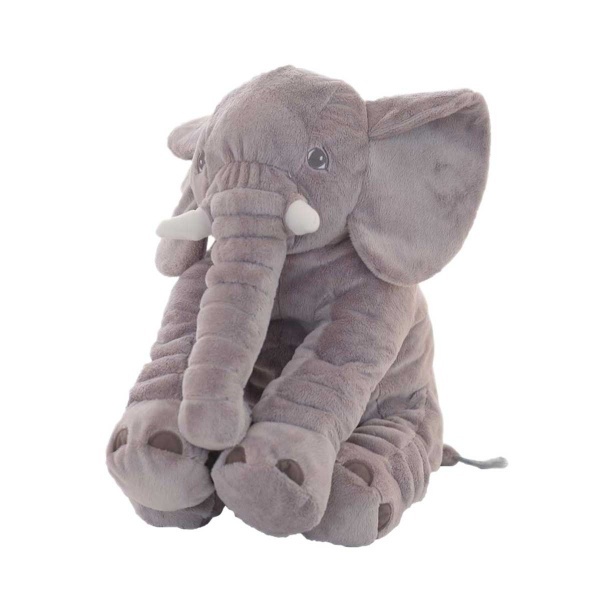 Sleeping Buddy Jumbo Grey Plush Elephant 60 см.