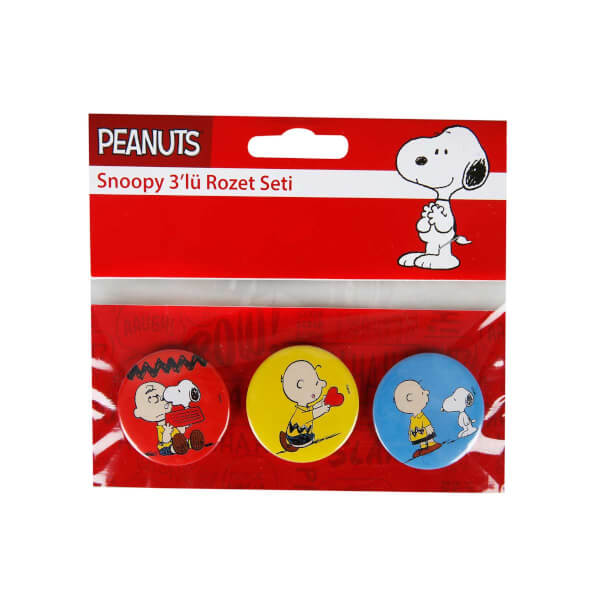 Snoopy 3-Piece Badge Set - Cool Blooded