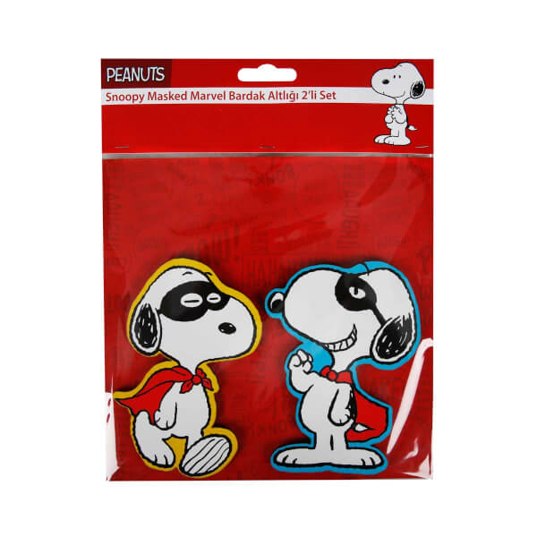 Snoopy Masked Marvel Coasters Set of 2