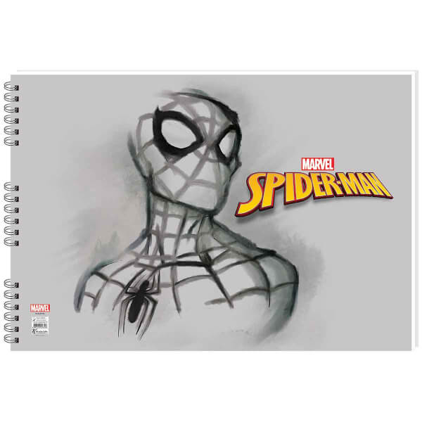 Spiderman Picture Book 35 x 50 см. 15 листов - черно-белый Спайдермен