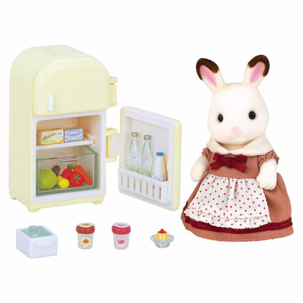 Sylvanian Families Мама с шоколадными ушами и холодильник