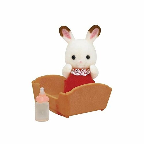 Sylvanian Families Шоколадный кролик Кукла и колыбелька