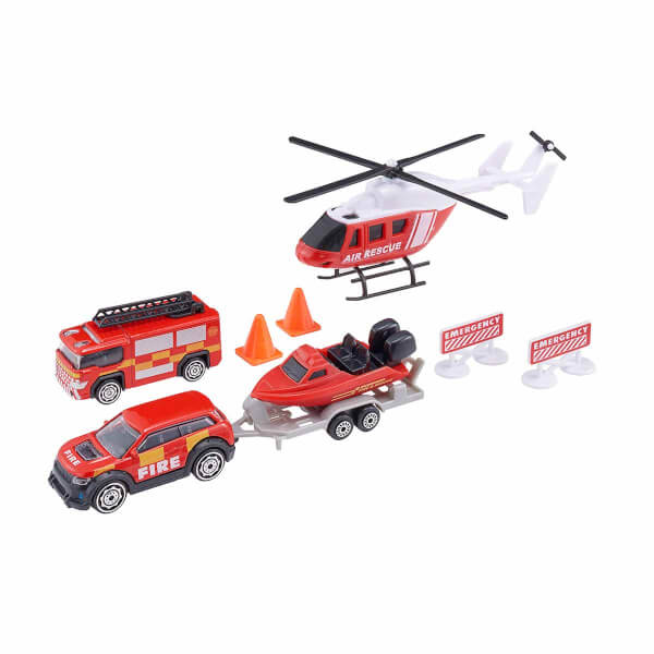 Teamsterz Street Machines 4 Vehicle Rescue Kit - Пожарная бригада