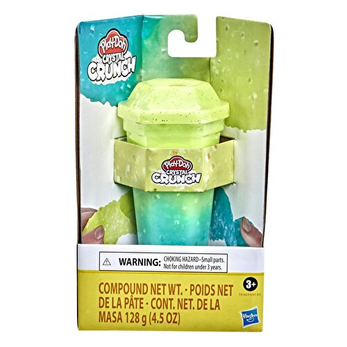 Тесто Play Doh Crystal Crunch - синее и ярко-желтое F5165