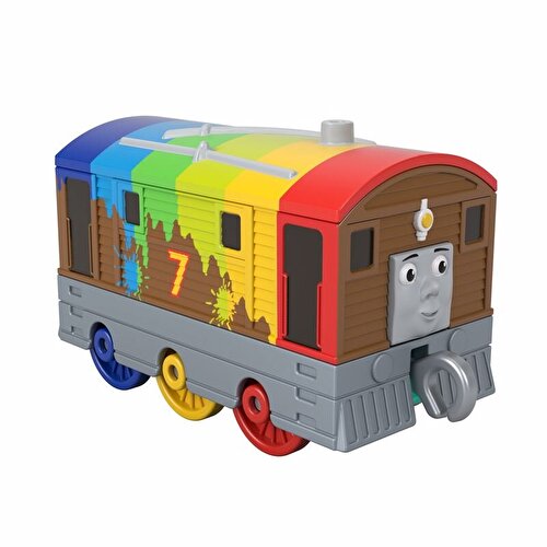 Thomas and Friends Trackmaster Ride-Release Small Single Trains Rainbow Toby GYV65