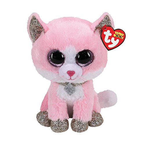 Ty Beanie Boo Фиона Розовая кошка 24 см.