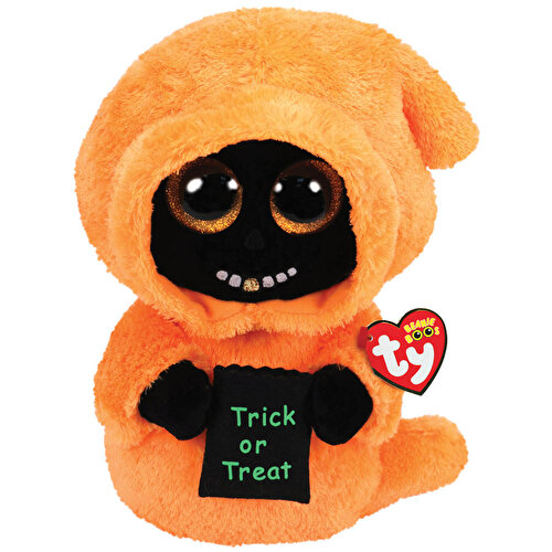 TY Beanie Boos Gold Toothed Orange Ghoul Halloween Plush 25 Cm