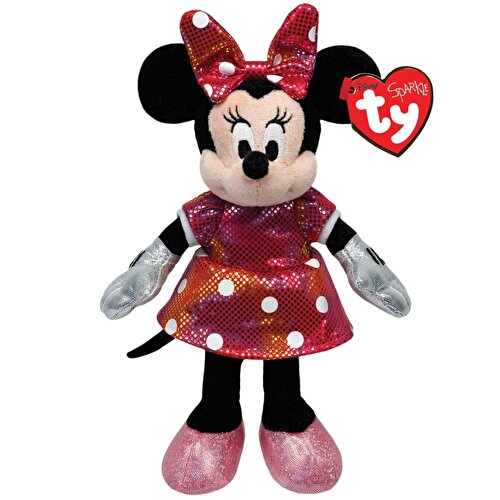 Ty Bright Rainbow Dress Minnie Mouse Voice Plush 15 см.