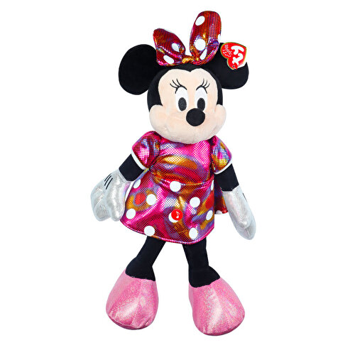 Ty Bright Rainbow Dress Minnie Mouse Voice Plush 30 см.