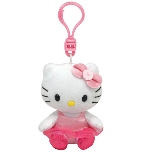 TY Hello Kitty Ballerina Plush Keychain