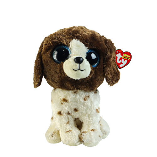 Ty Muddles Beanie Boo Brown White Dog 15 см.