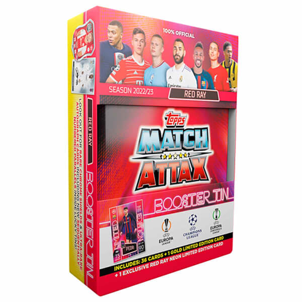 UEFA Champions League Season 22/23 Match Attax-Metal Box Support Pack - Red Support Pack