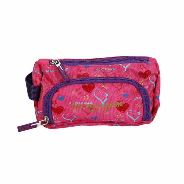 U.S. Polo Heart Patterned Pencil Case 21140